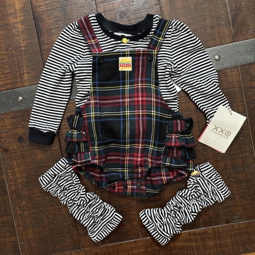 NWT Harajuku Mini Romper Top Leg Warmers 3 Pc Set 18M Gwen Stefani Japan Anime