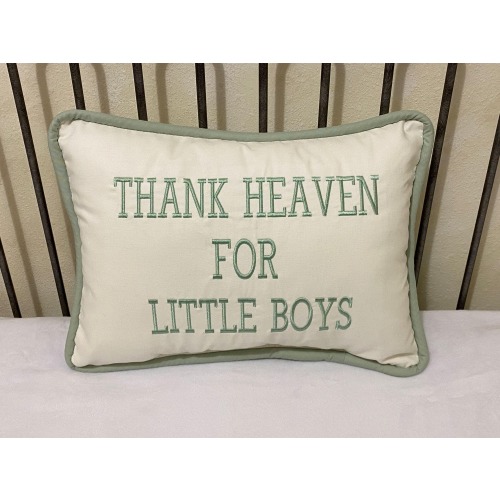 36 Colors Nursery Pillow, Thank Heaven for Little Boys Pillow, Thank Heaven for Little Girls Pillow