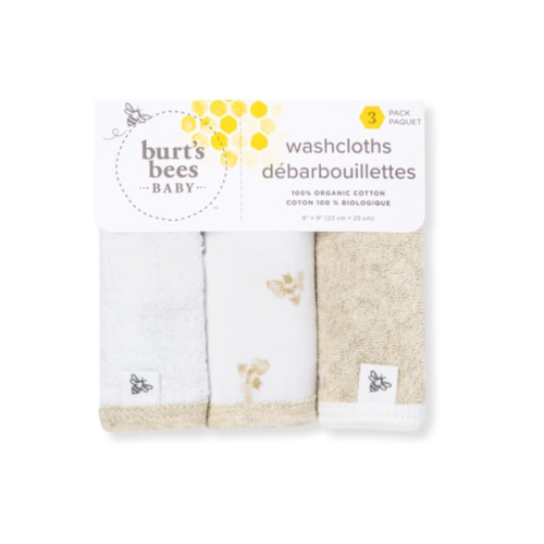 Little Ducks Organic Cotton Washcloths 3 Pack