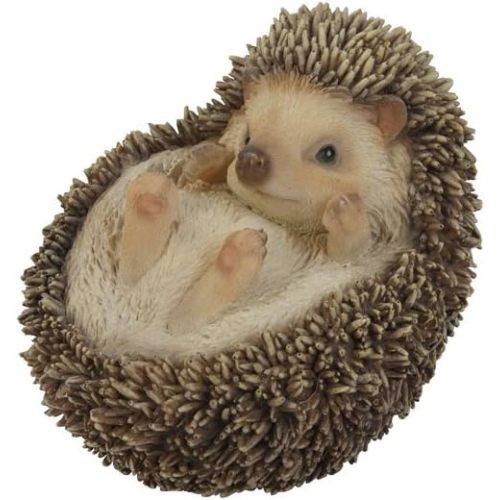 Hi-Line Gift Ltd Hedgehog on Back Statue