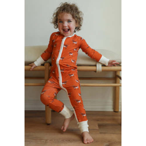 Zipper Baby Pajamas | Super Soft Viscose Bamboo | Longhorn Print | Free Shipping >$75 – Southern Slumber