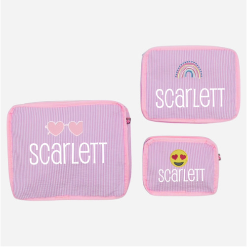 Stacking Set | Pink Seersucker