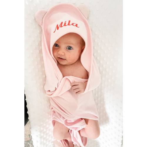 Monogrammed Hooded Baby Towel | Hooded Baby Towel With Ears | Towel For Toddler