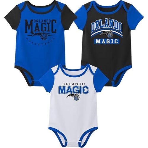 Outerstuff NBA Teams Newborn Baby and Infant Short Sleeve Bodysuit Variety 3-Pack (0-18m)
