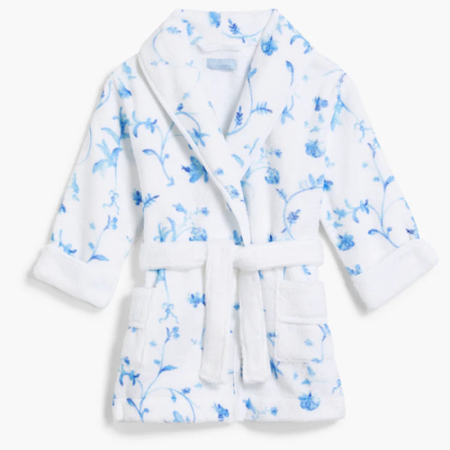 The Baby Hotel Robe - Blue Botanical
