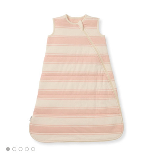 Rugby Stripe Organic Warmer Beekeeper™ Wearable Baby Blanket Pink Sand