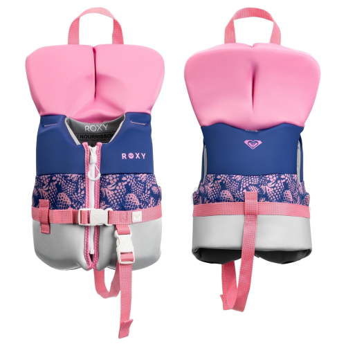 ROXY CGA Life Vest for Infant under 33 lbs, Evoprene Fabric and PVC Foam, With Quick-Release Buckle & Leg Strap, for Baby Boating Fishing & Kayaking