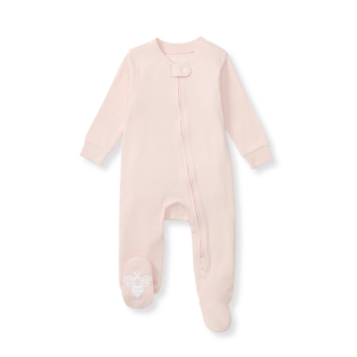 Solid Rib Organic Cotton Sleep And Play Ranunculus