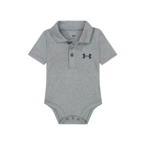 Baby Boys Solid Polo Bodysuit