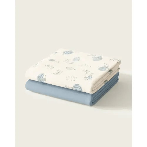 Balloon Race Organic Crib Sheet Set