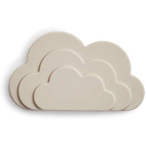mushie Silicone Baby Teether Toy | Cloud (Shifting Sand)