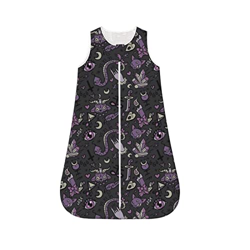 Axrbszi Watercolor Puppy French Bulldog with Dessert Baby Sleep Sack, Baby Wearable Blanket Sleeveless Swaddle