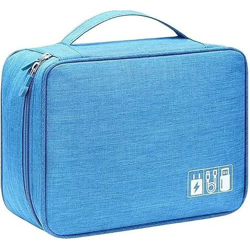 VOCUS Electronics Organizer Travel Cable Organizer Bag for Electronics Accessories, Portable Tech Carring Large Storage Case for Charger, Cord, Power Bank, Hardware
