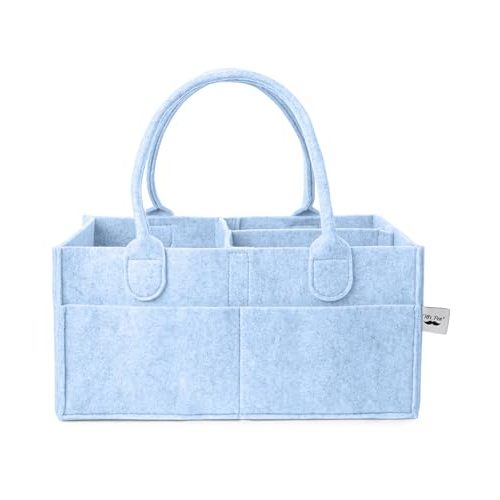 Mr. Pen- Baby Diaper Caddy Organizer, Sky Bliss, Baby Caddy Organizer with Handle, Compact Size, Collapsible & Portable