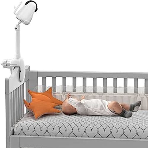 OkeMeeo Baby Monitor Mount for VAVA Baby Monitor 720P, Vtech VM819, Vtech VM919HD and Hipp Baby Monitor, Flexible Universal Baby Camera Mount for Crib Nursery