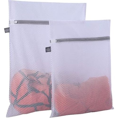 Kimmama Laundry Bags Mesh Wash Bag, Lingerie Bags for Washing Delicates, Net Washer Sack with Zipper, Dryer Pouch for Cleaning and Drying Cloths, Garment, Sweater, Bra, Pant, Sock, Toys, Hat