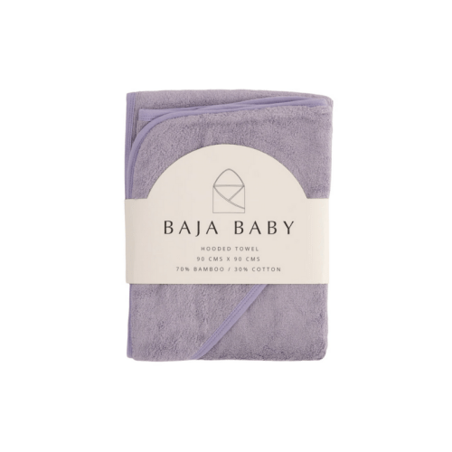 Baja Baby Oversized Bamboo Hooded Towel Lavender Fields