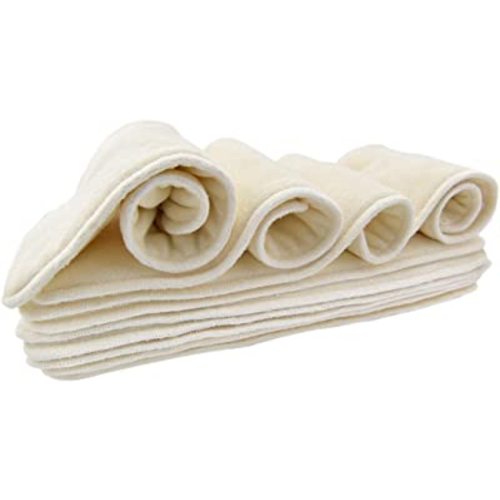 Nora's Nursery Baby Cloth Pocket Diapers Inserts 10 Pack