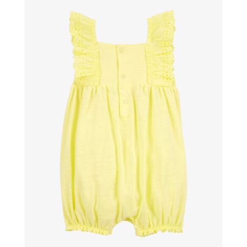 Baby Eyelet Flutter-Sleeve Romper - Carter's | Carter's