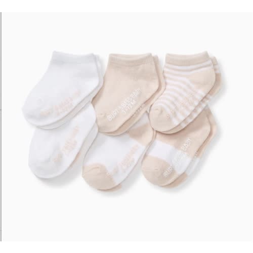 Solid & Stripes Organic Cotton Baby Ankle Socks 6 Pack - Ranunculus – Burt's Bees Baby