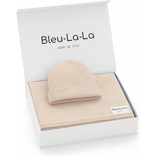 Luxe Collection 100% Organic Luxury Knit Baby Blanket + Hat Set (Oatmeal)
