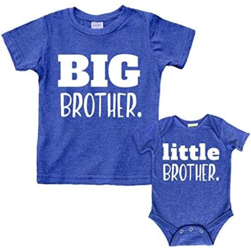 Big Brother Little Brother Shirts Matching Outfits Sibling Gifts Baby Set