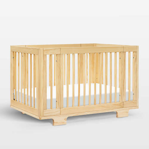 Babyletto Yuzu Natural Wood 8-in-1 Convertible Baby Crib with All Stages Conversion Kit