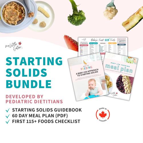 Baby Food Meal Plan Weaning Guide Recipes Starting Solids Checklist Allergens New Parents Baby Led Weaning Cookbook PDF Download