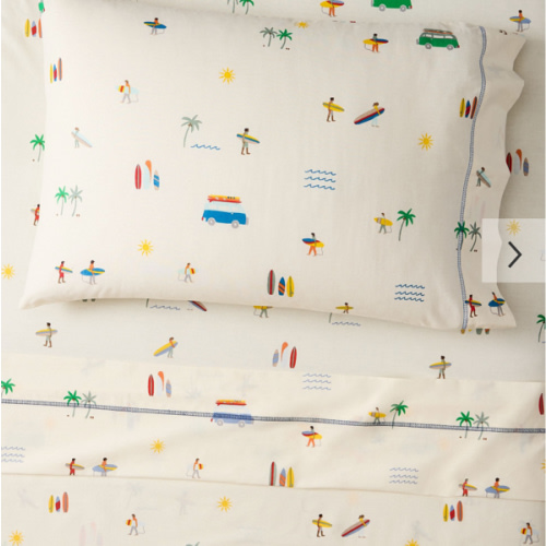 Twin Kids Surf Shack Sheet Set | West Elm