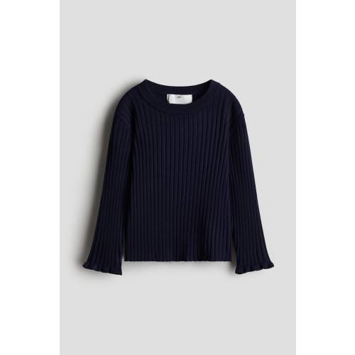 RIB-KNIT SWEATER