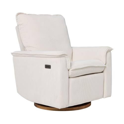 Louie Electric Recliner Glider Nursery Chair in Coconut Teddy | IL Tutto | iL Tutto