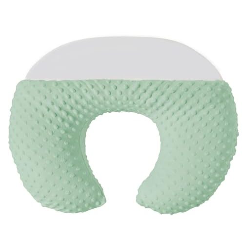 Nursing Pillow with Nursing Pillow Cover Set for Breastfeeding Moms, Ultra-Soft Nursing Pillows for Infant Newborn Baby Boy Girl (Green)