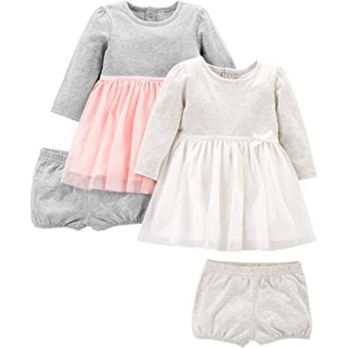 Simple Joys by Carter's Girls' 2-Pack Stretch Rib Dresses