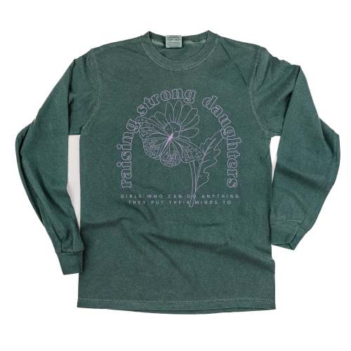 Raising Strong Daughters (Plural) - LONG SLEEVE Comfort Colors Tee