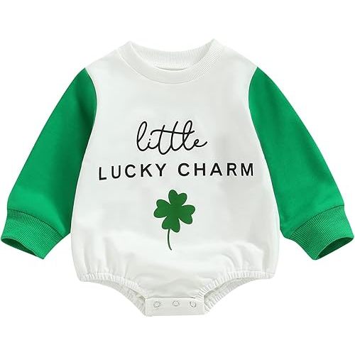 Baby Girl Boy Crewneck Sweatshirt Long Sleeve Romper Oversized Sweater Bodyusuit Pullover Tops Clothes