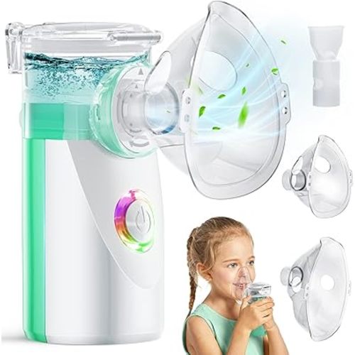 Portable Nebulizer for Adults and Kids - Quiet Nebulizer Machine for Adults and Kids,Travel Nebulizer,Handheld Baby Nebulizer,Mesh Nebulizer for Home Use