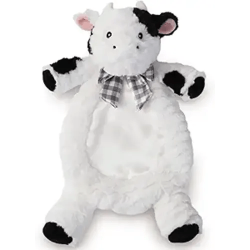 Bearington Collection Bearington Lil' Gilly 13 Inch Cow Security Blanket for Babies - Cow Lovey - Cow Loveys for Babies