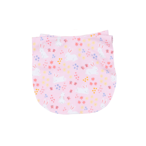 Bib, Bunny Meadow Pink