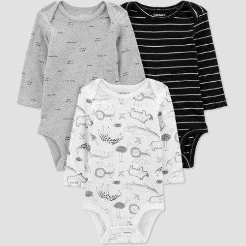Carter's Just One You® Baby Boys' 3pk Long Sleeve Bodysuit - Blue 9m