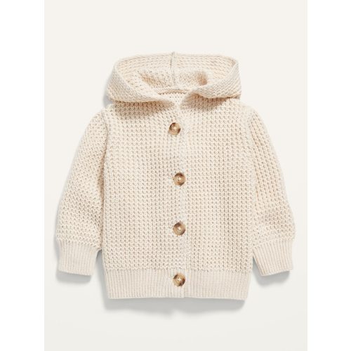 Hooded Button-Front Knit Cardigan for Baby