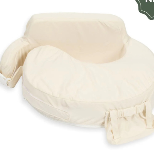 Super Deluxe Oat Nursing Pillow with 100% Organic Cotton Cover