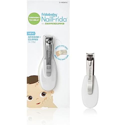 NailFrida The SnipperClipper by Fridababy The Baby Nail Clipper with Safety spyhole for Newborns and up