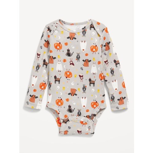 Printed Long-Sleeve Bodysuit for Baby