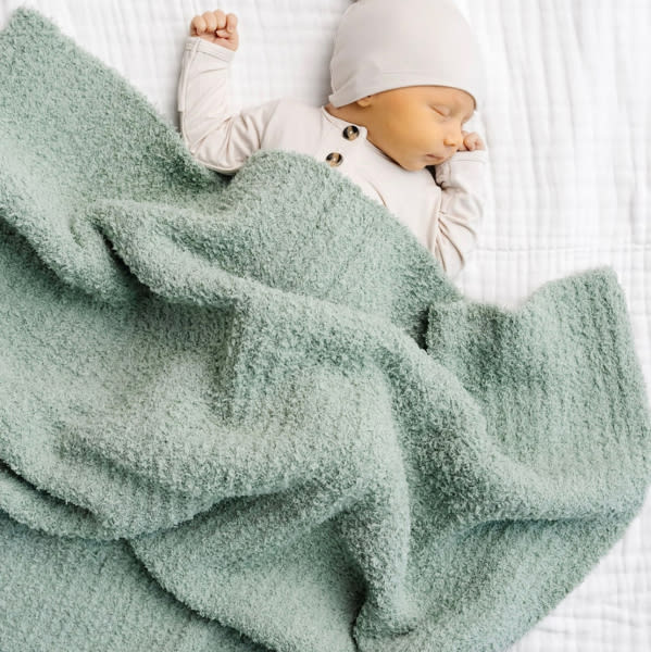 Chenille Blanket - Sage - Small & Large