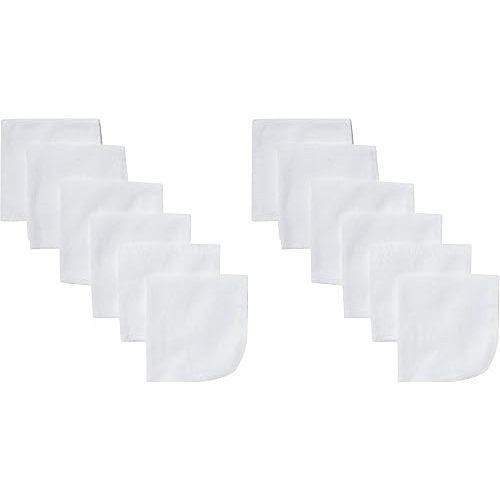 Gerber Washcloth, White, 6-Count (Pack of 2)