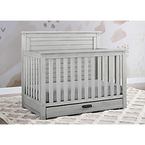 Simmons Kids Caden 6-in-1 Convertible Crib with Trundle Drawer