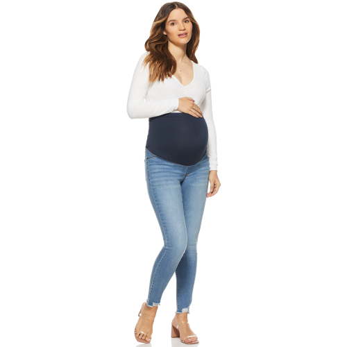Sofia Jeans by Sofia Vergara Rosa Curvy Ankle Full Band Maternity Jeans, Sizes S-XXL