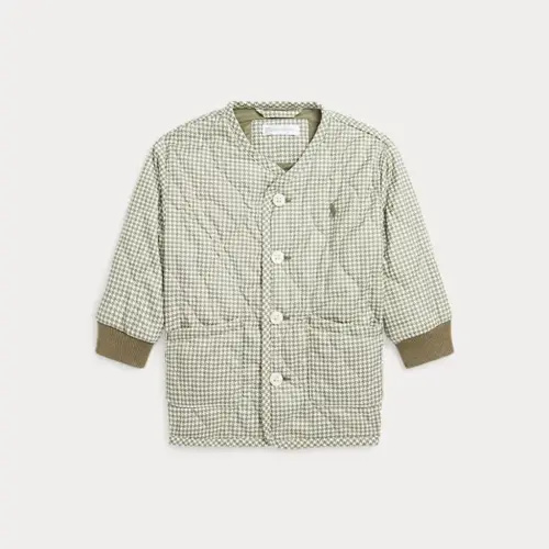 Ralph Lauren Baby Boy Houndstooth Quilted Jacket