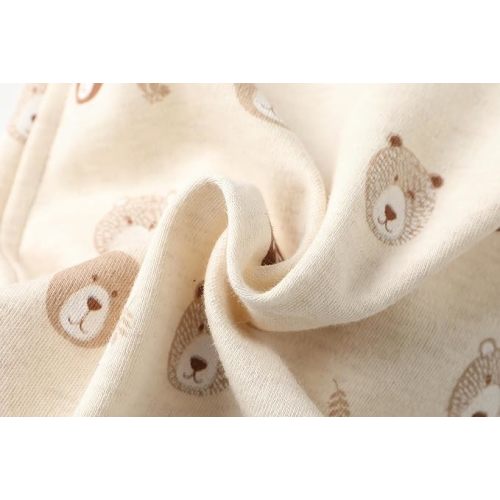 Owlivia Organic Cotton Baby Pajamas, Boys Girls Zip Front Sleep 'N Play, Footed Sleeper, Long Sleeve