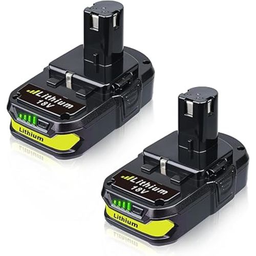 VANON 2-Pack 3.6Ah P102 18V Lithium-Ion Battery Replacement for Ryobi 18V Battery P102 P103 P104 P105 P107 P108 P190 Compatible with Ryobi Battery Cordless Tools (Extended Runtime & Durability)